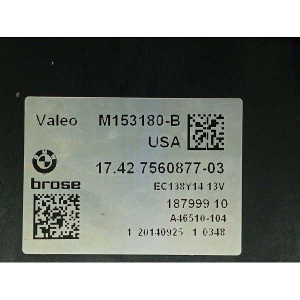 Ventoinha Defletor Radiador Bmw X4 X4 2015/2018  756259503 12