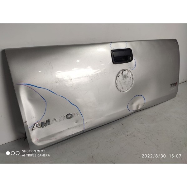 Tampa Traseira Amarok 2010/2020 P/ Recuperar Prateado