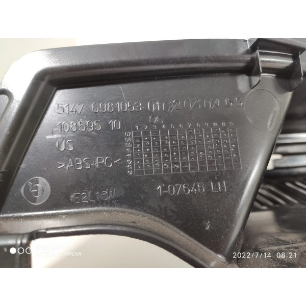 Acabamento Bagagito Tampao Bmw X6 Esquerdo 10/2015 10859510 Preto