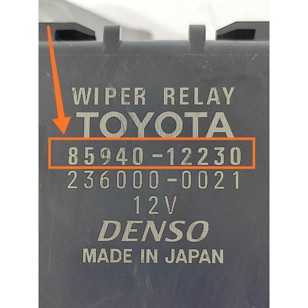 Modulo Rele Limpador Corolla 2019/2024 8594012230