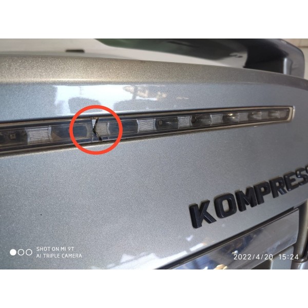 Tampa Traseira Mercedes Clc200 2009 2010 Cinza