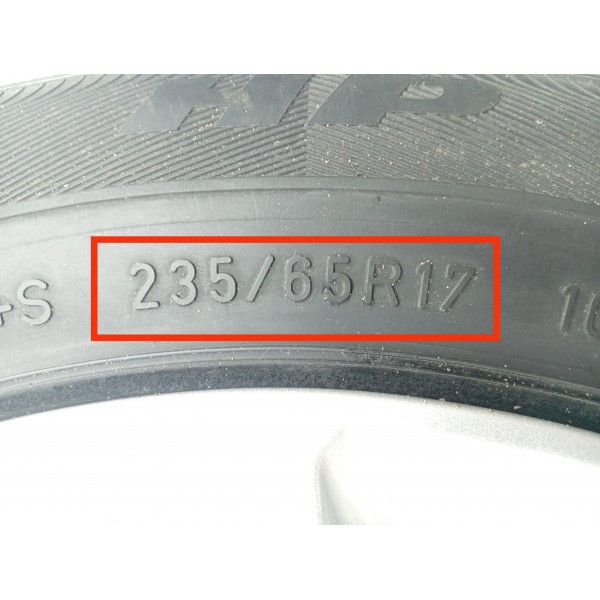Aro Roda Pneu Freelander 2 235/65 R17 2008/2014 Det Prateado
