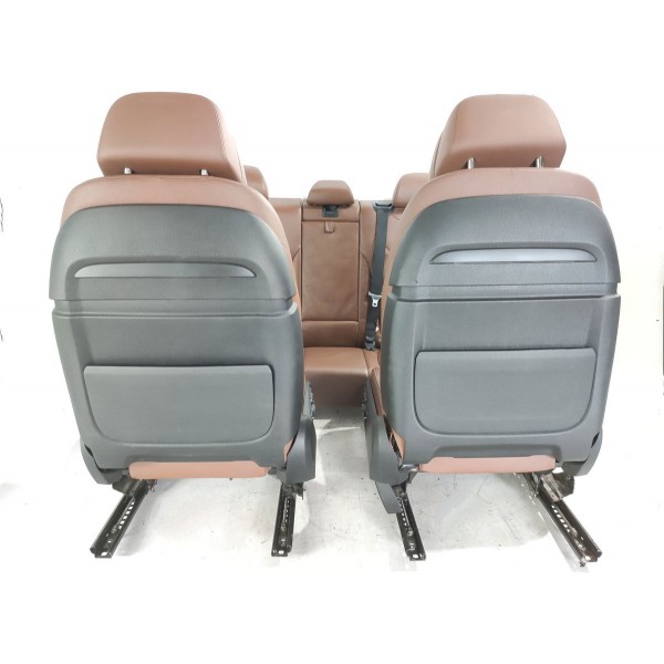 Jogo Bancos Bmw X5 2014/2019 Terracota Det Marrom-escuro