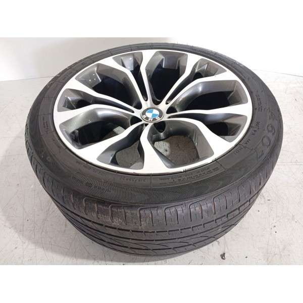Roda Pneu Bmw X5 X6 315/35 Aro 20 Traseira 2014/2019 Det Prateado