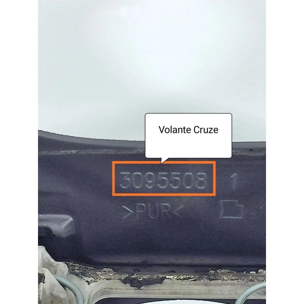 Volante Cruze 1.4 2017/2023 3095508 20000km Cinza-escuro