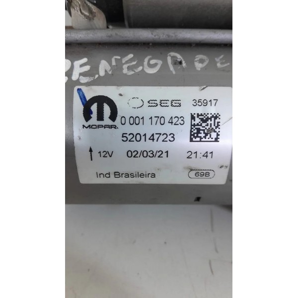 Motor Arranque Partida Toro Renegade 1.8 2016/2021 52014723