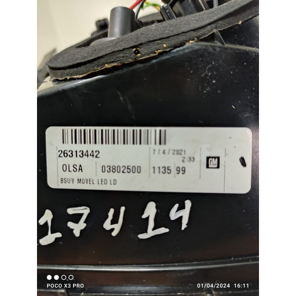 Lanterna Tampa Traseira Tracker Direita Led 2020/2023 Det