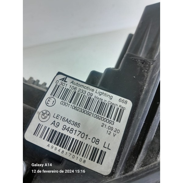 Farol Bmw 320 330 G20 Esquerdo Compl 2019/2022 948170108 Esquerdo/motorista