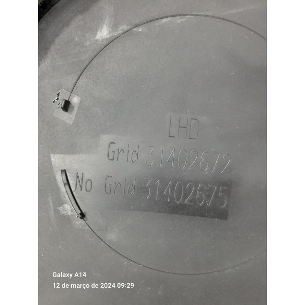 Grade Parabrisa Volvo S60 V60 2011/2018 31402672 Preto Fosco