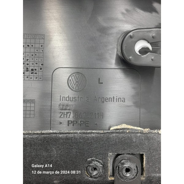 Forro Porta Amarok Traseiro Esquerdo 2010/2023 2h7867211h Preto