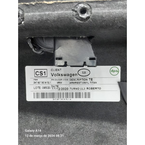 Forro Porta Amarok Traseiro Esquerdo 2010/2023 2h7867211h Preto