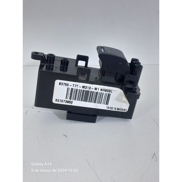 Botao Vidro Honda Hrv Traseiro Esquerdo 2015/2021 26044264