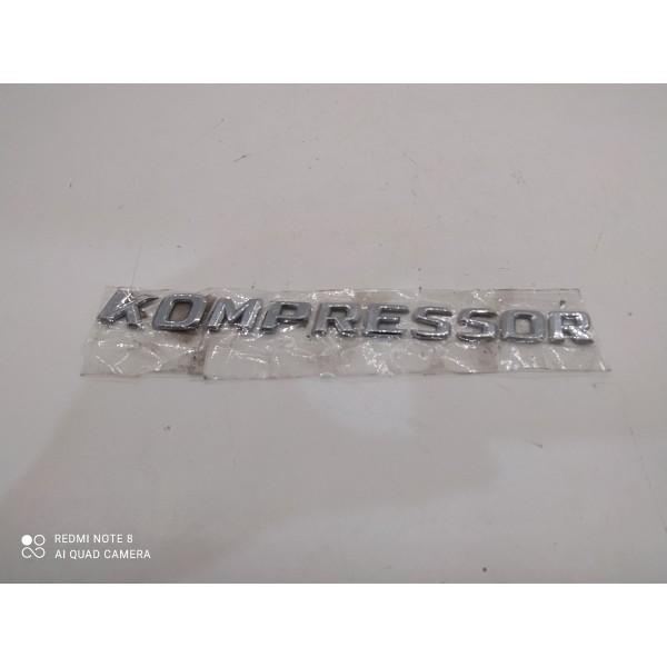 Emblema Kompressor Paralama Mercedes Slk 200 350 55amg Cromado