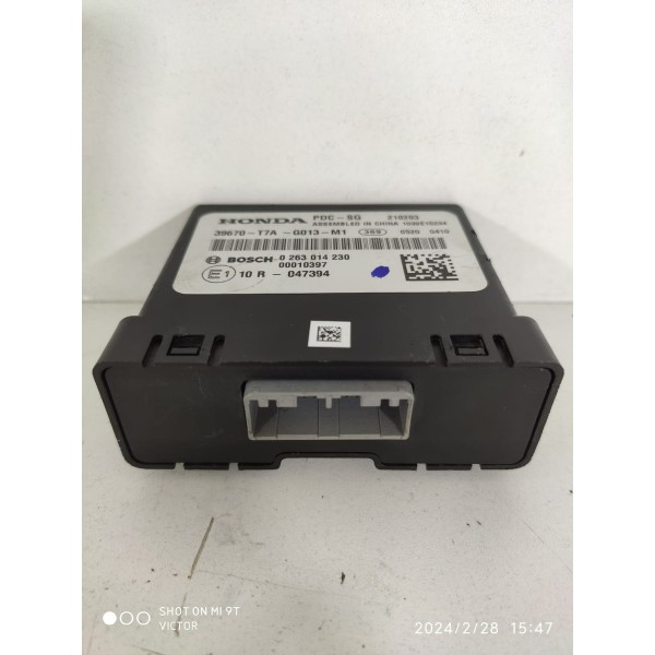 Modulo Estacionamento Honda Hrv 2016/2021 39670t7ag013m1