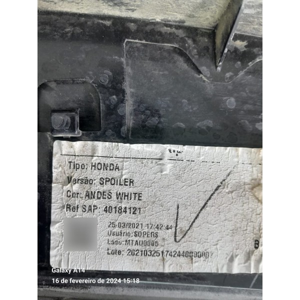 Aerofolio Honda Hrv 2015/2021