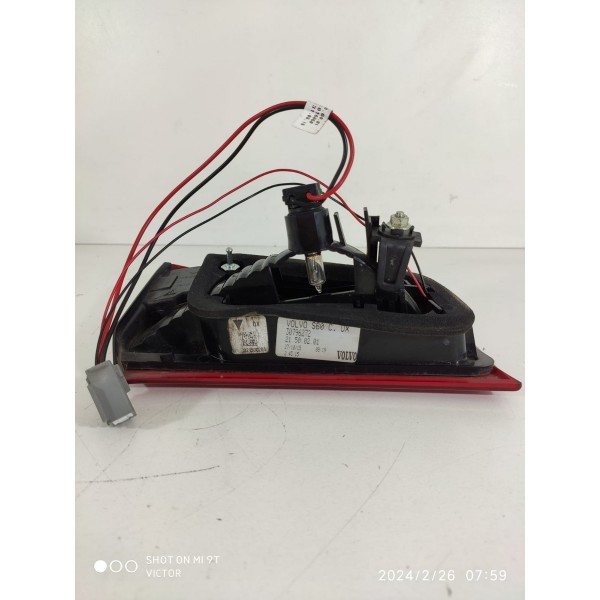 Lanterna Volvo S60 T5 Direita Tampa Tras 2011/2018 30796272 Direito/passageiro Vermelho