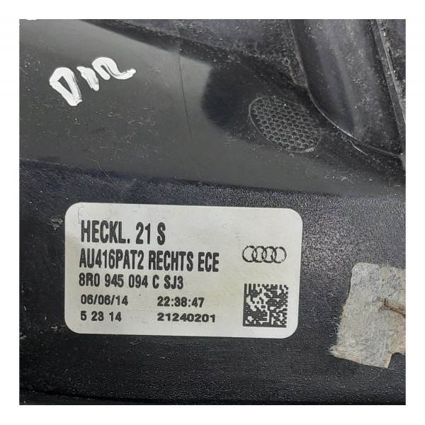 Lanterna Audi Q5 Direita Led 2014 2015 2016 8r0945094 File Direito/passageiro Vermelho