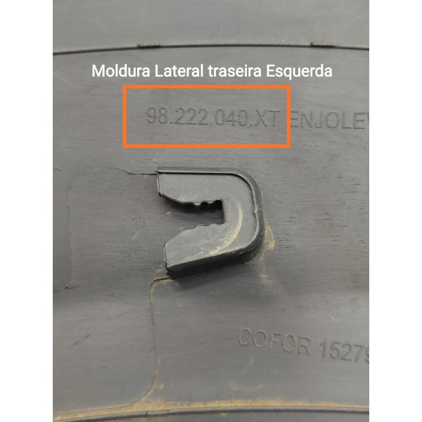 Moldura Lateral Cactus Traseira Esquer 2018/2024 98222040xt Preto