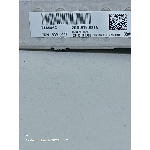Radiador Ar Quente Vw Polo 2019/2024