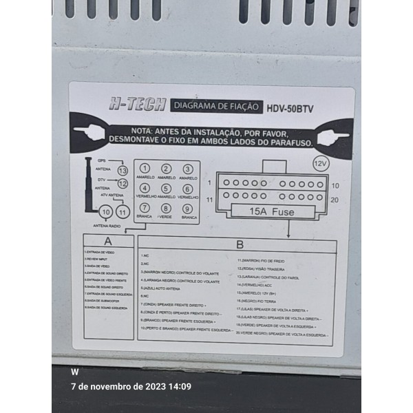 Multimidia 2 Din H-tech Sem Chicote Bmw 118 120 130 05/11 Verde-escuro