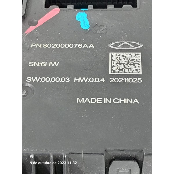 Modulo Conforto Tiggo 8 2019/2024 802000076aa