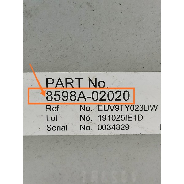 Modulo Central Eletrica Corolla 2019/2024 8598a02020