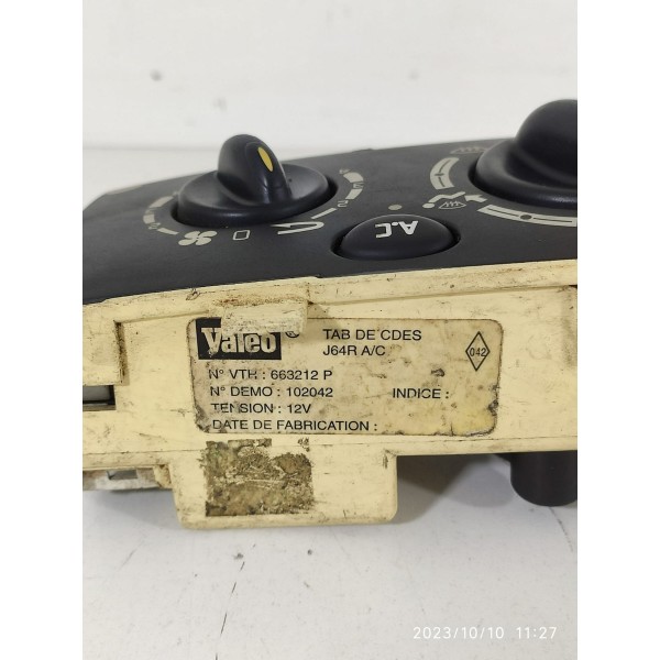 Comando Ar Condicionado Scenic 2000 2002 2003 2007 663212p