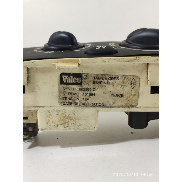 Comando Ar Condicionado Scenic Megane 2001 2002 2003 662369c