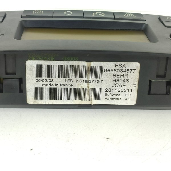Comando Ar Condicionado C4 Pallas 2003/2013 9658084577
