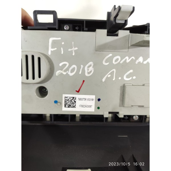 Comando Ar Condicionado Honda Fit 2016/2020 Det 79600t5r