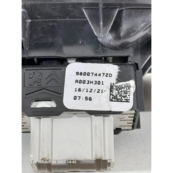 Botao Vidro Peugeot 2008 Dianteiro Direit 2020/2024 98007447