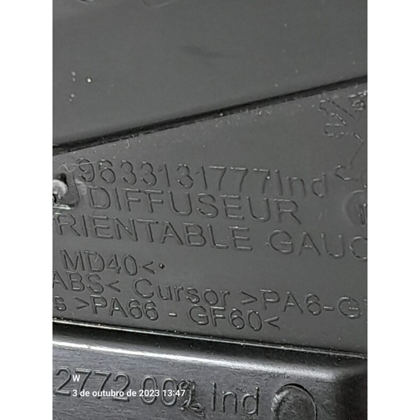 Difusor Ar Peugeot 2008 Esquerdo 2018/2024 9633131777