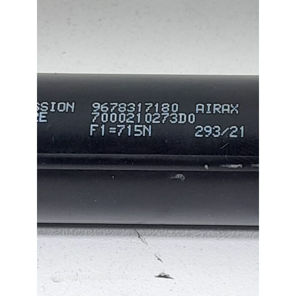 Amortecedor Peugeot 2008 Tampa Traseira 2017/2024 9678317180