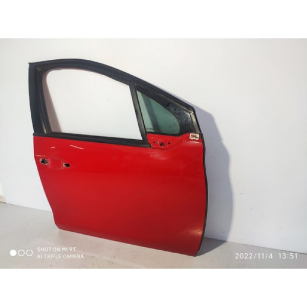 Porta Peugeot 208 Dianteir Direita 2014 2015 2016 2017 2018 Vermelha