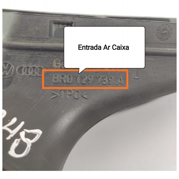 Duto Entrada Ar Audi Q5 2012/2016 8r0129739a