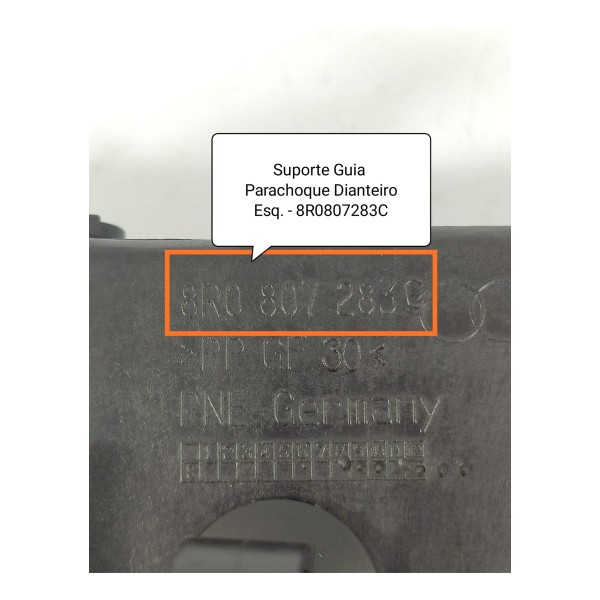 Guia Parachoque Audi Q5 Dianteiro Esquerdo 12/16 8r0807283c