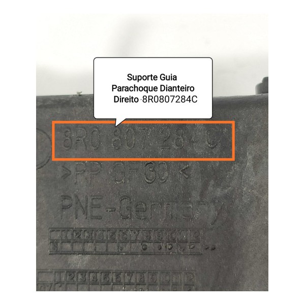 Guia Parachoque Audi Q5 Dianteiro Direito 12/16 8r0807284c