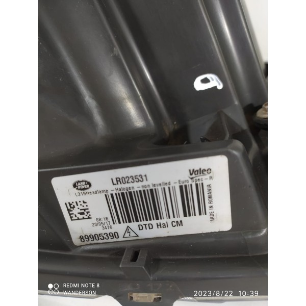 Farol Discovery 4 Direito Led 2011/2016 Original Lr023531 Direito/passageiro