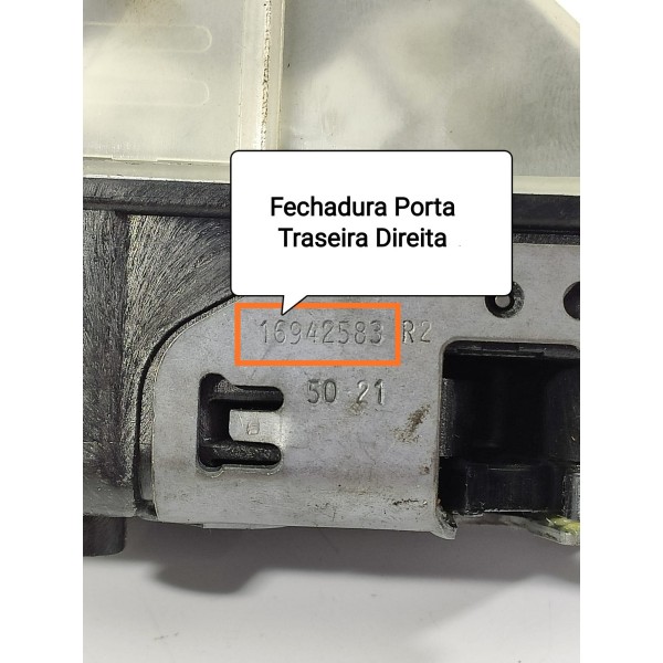 Fechadura Porta Cactus Traseira Direita 2017/2019 16943668