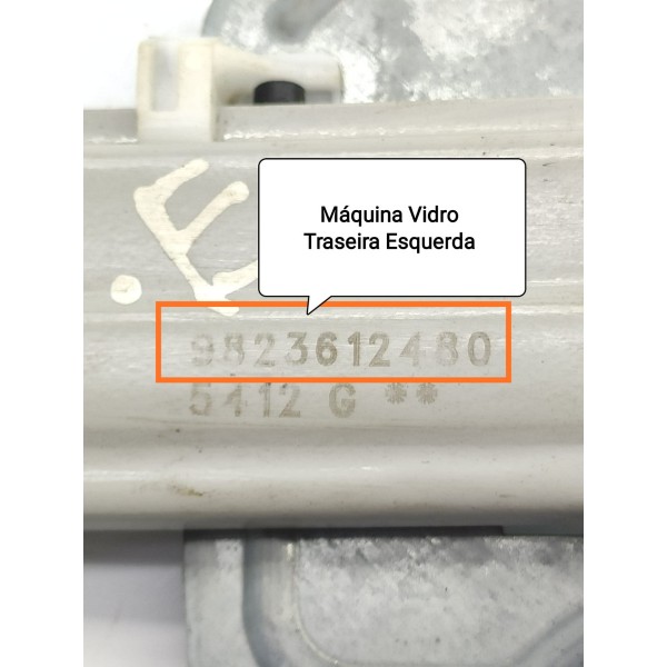 Maquina Vidro Cactus Traseira Esquerda 2017/2024 9823612480