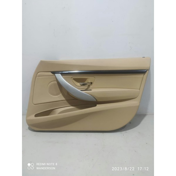 Forro Porta Bmw 320 328 Gt Dianteiro Direito 2013 2014 2018 Caramelo