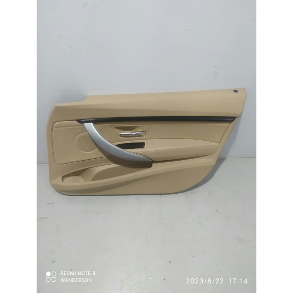 Forro Porta Bmw 320 328 Gt Dianteiro Direito 2013 2014 2018 Caramelo