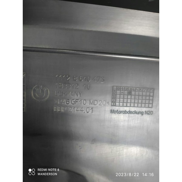 Tampa Cobertura Capa Motor Bmw 320i 120i 328gt 11128610473