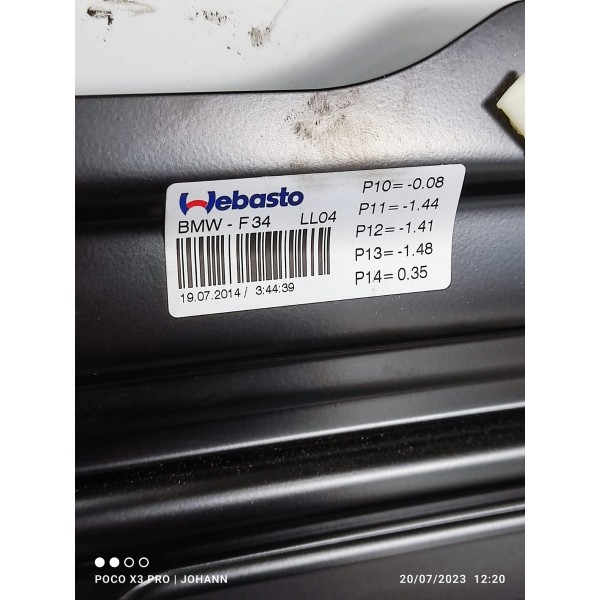 Teto Solar Bmw 320 328 Gt 2014 2015 2016 2018 Original