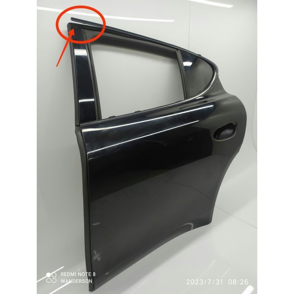 Porta Porsche Panamera Traseira Esquerda 2010/2018 Traseira Esquerda Preto