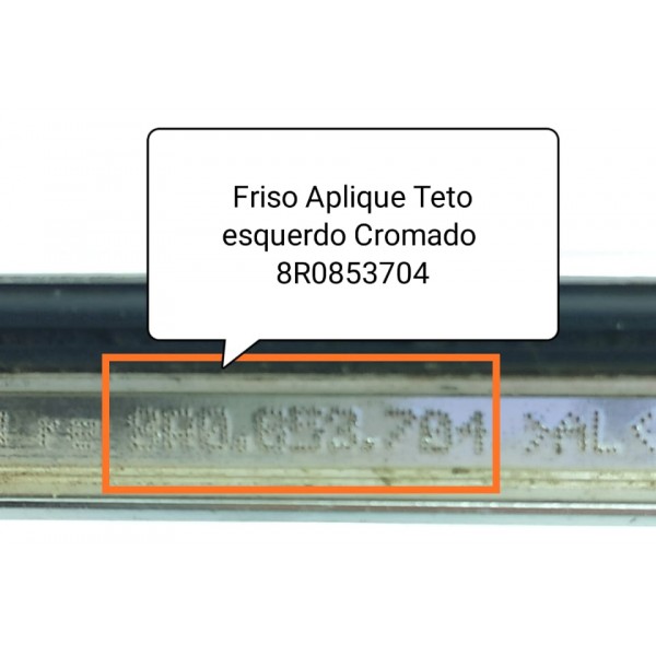 Friso Cromado Teto Audi Q5 Esquerdo 2009/2017 8r0853704 Cromado