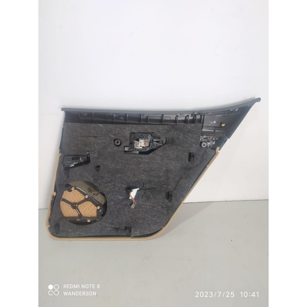 Forro Porta Macaneta Panamera Traseiro Esquerdo 2014/2016 Caramelo