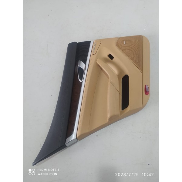 Forro Porta Macaneta Panamera Traseiro Esquerdo 2014/2016 Caramelo