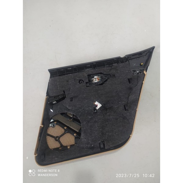 Forro Porta Macaneta Panamera Traseiro Esquerdo 2014/2016 Caramelo