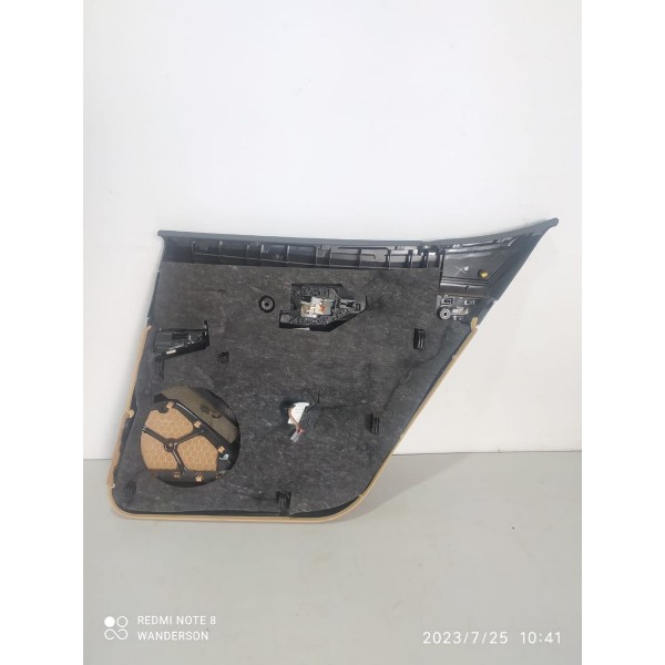 Forro Porta Macaneta Panamera Traseiro Esquerdo 2014/2016 Caramelo